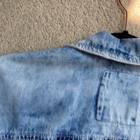 Garage Oversized Boyfriend Denim Acid Wash Jacket - Picture 4 of 8